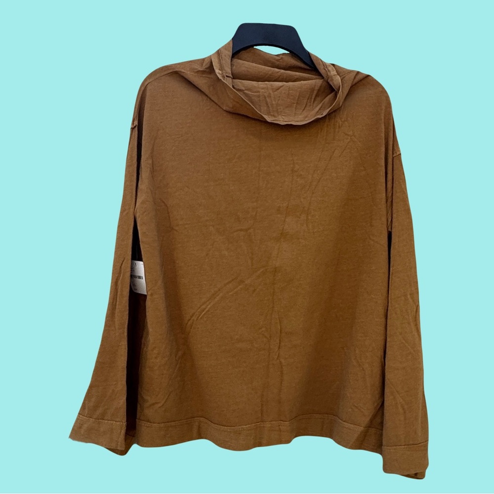 Free People Brown Long Sleeve Top